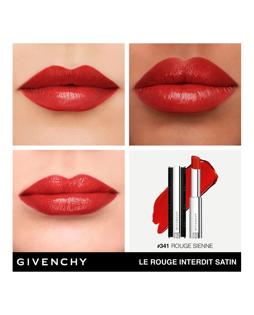 Barra de labios Le Rouge Interdit Satin Givenchy - N341 - ROUGE SIENNE 2,7 gr N341 - ROUGE SIENNE-4