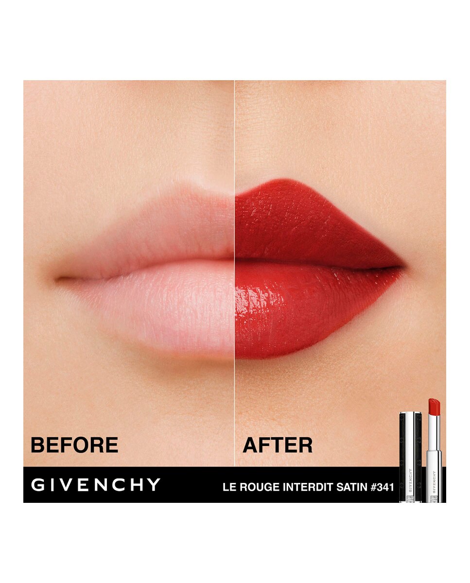 Barra de labios Le Rouge Interdit Satin Givenchy - N341 - ROUGE SIENNE 2,7 gr N341 - ROUGE SIENNE-5