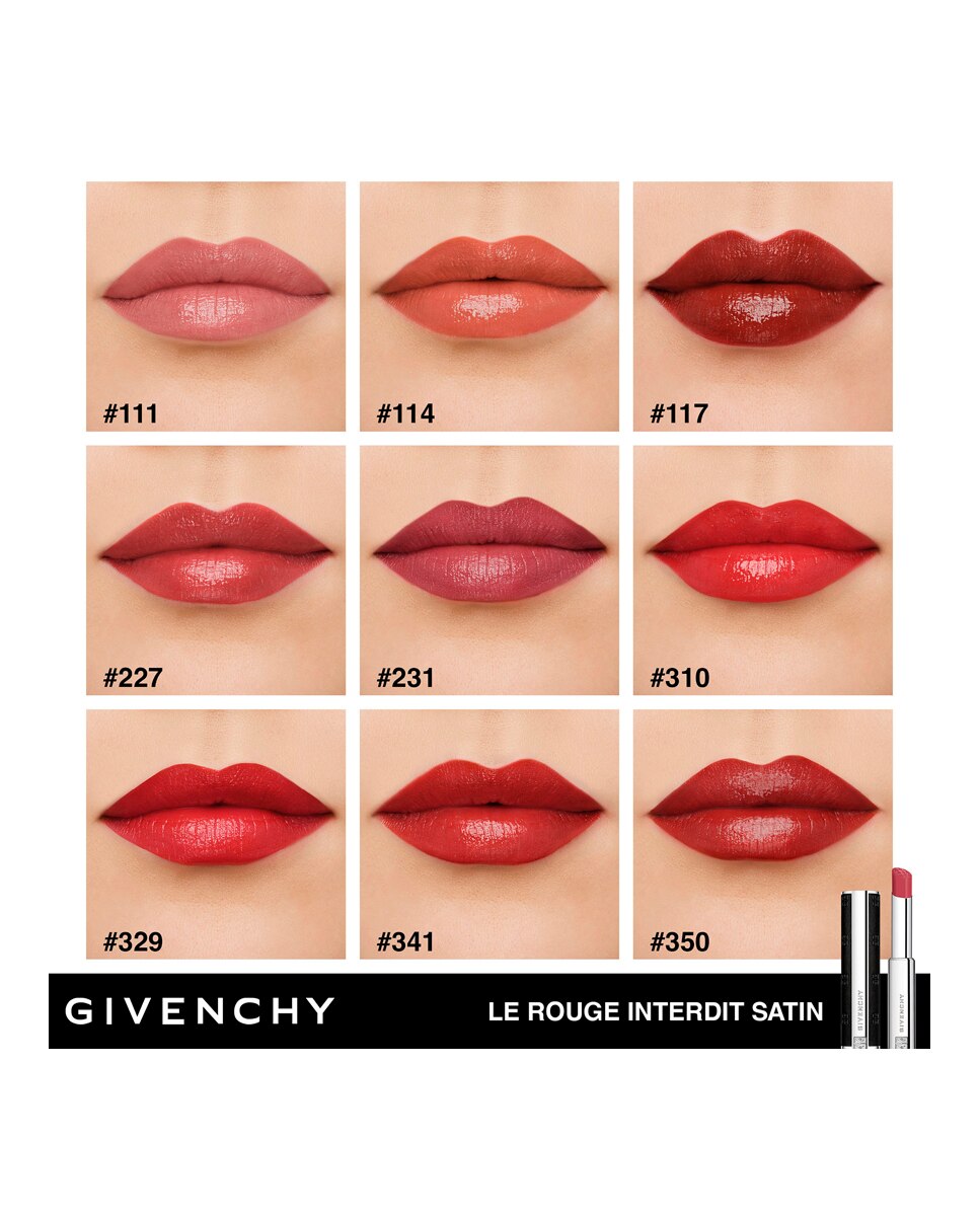 Barra de labios Le Rouge Interdit Satin Givenchy - N341 - ROUGE SIENNE 2,7 gr N341 - ROUGE SIENNE-9