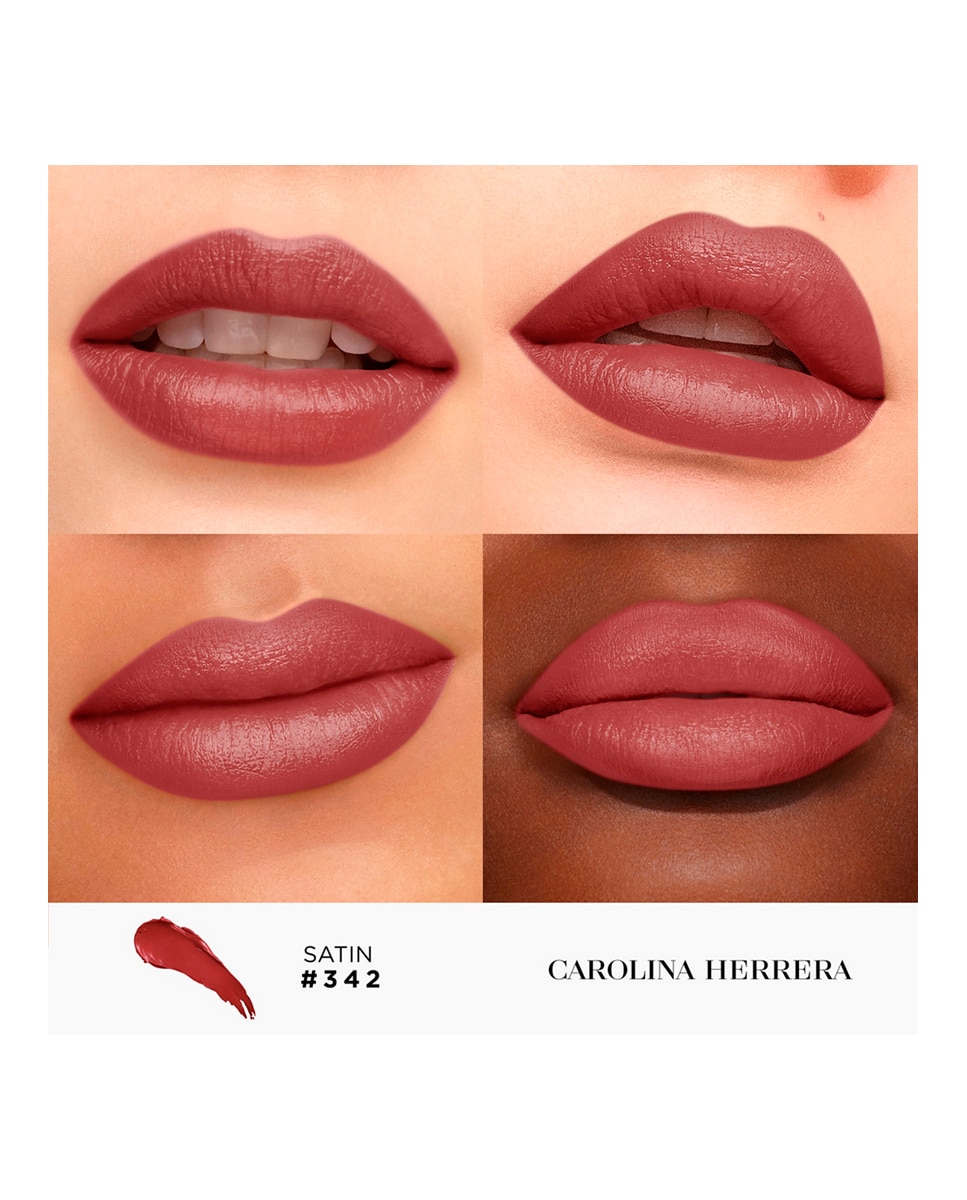 Imagen 3 de Barra de Labios Satinada Fabulous Kiss Carolina Herrera - 342 MOKA CRAZE 3,5 g 342 MOKA CRAZE