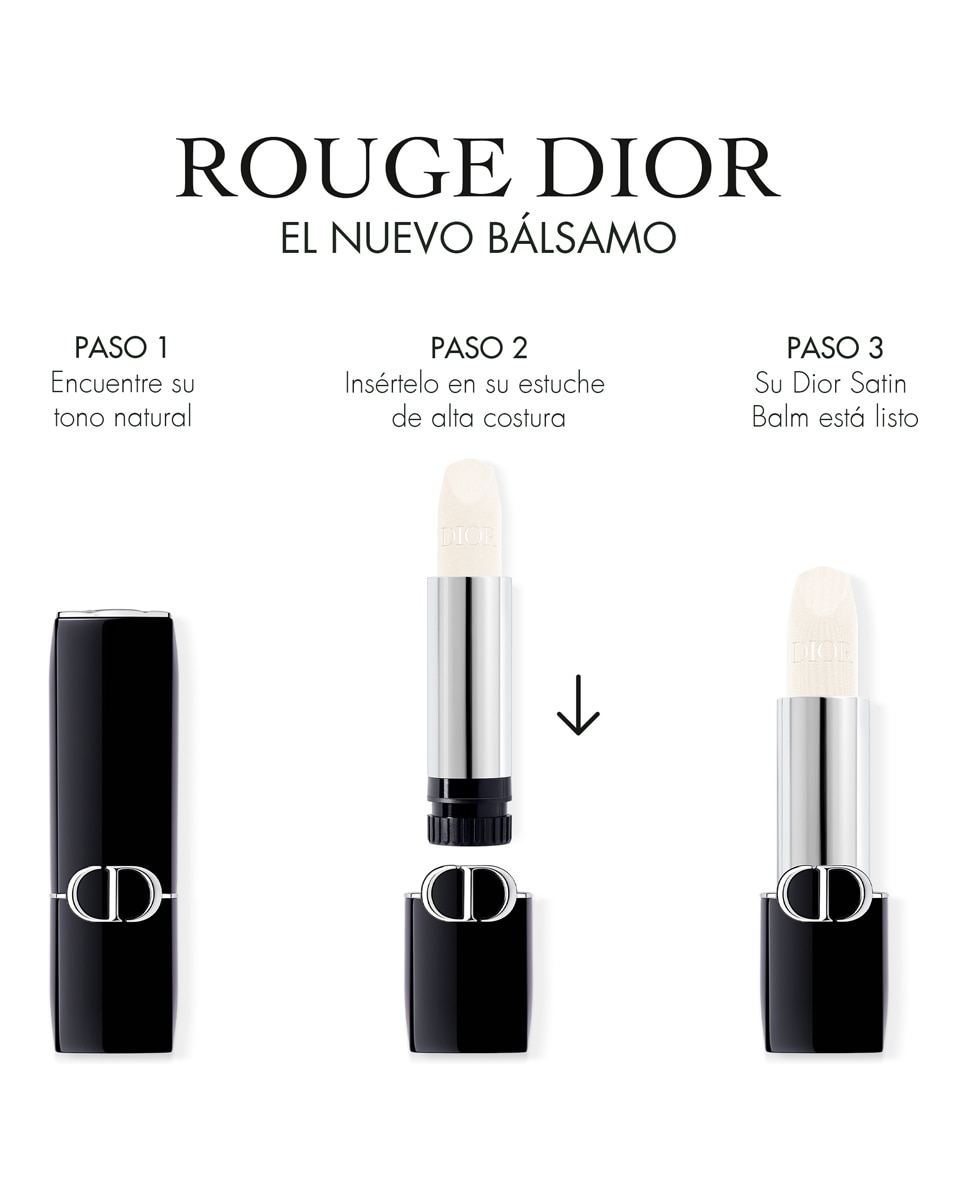 Rouge Dior Balm Bálsamo de labios universal - tratamiento floral hidratante - 001 Diormidnight 001 Diormidnight-5