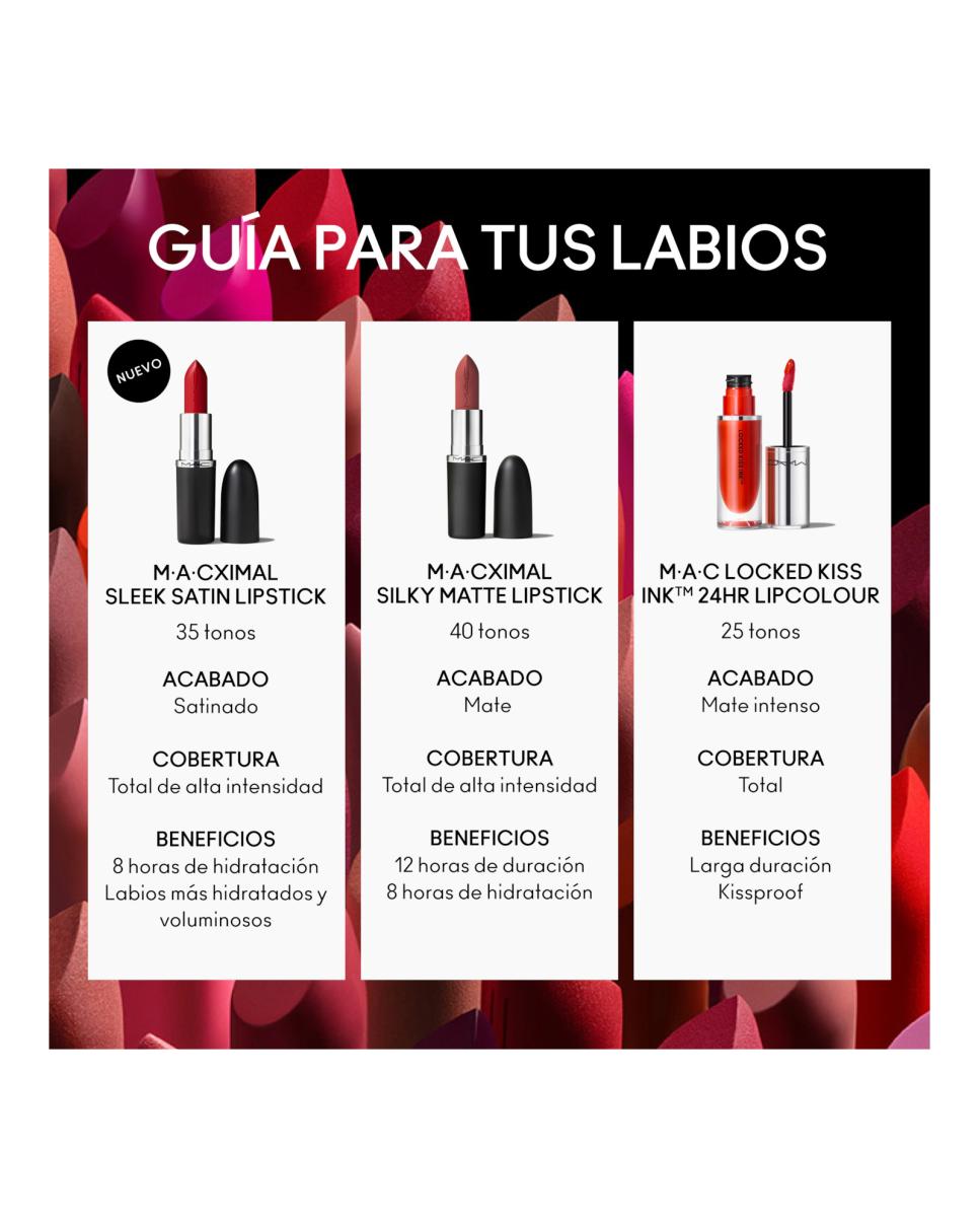 M·A·Cximal Sleek Satin Lipstick Barra de Labios - Paramount 3,5 g Paramount-6
