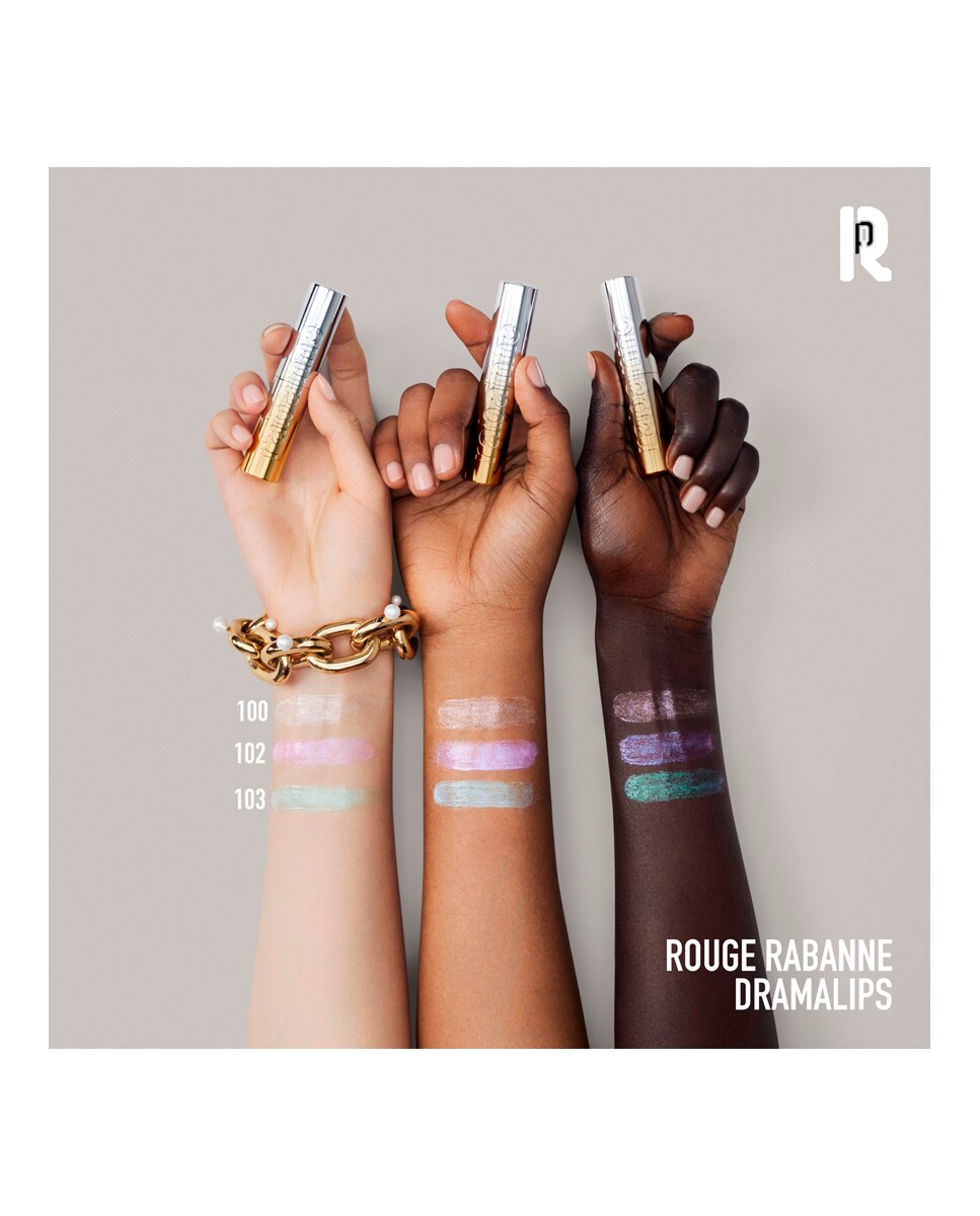 Barra de Labios Dramalips Glassy Pearly Rabanne - 100. Sugar Baby 3 g 100. Sugar Baby-3