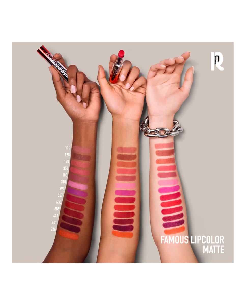 Barra de Labios Mate Famous Lipcolor Rabanne - 170. Soft Core Nude Beige 3 g 170. Soft Core Nude Beige-3