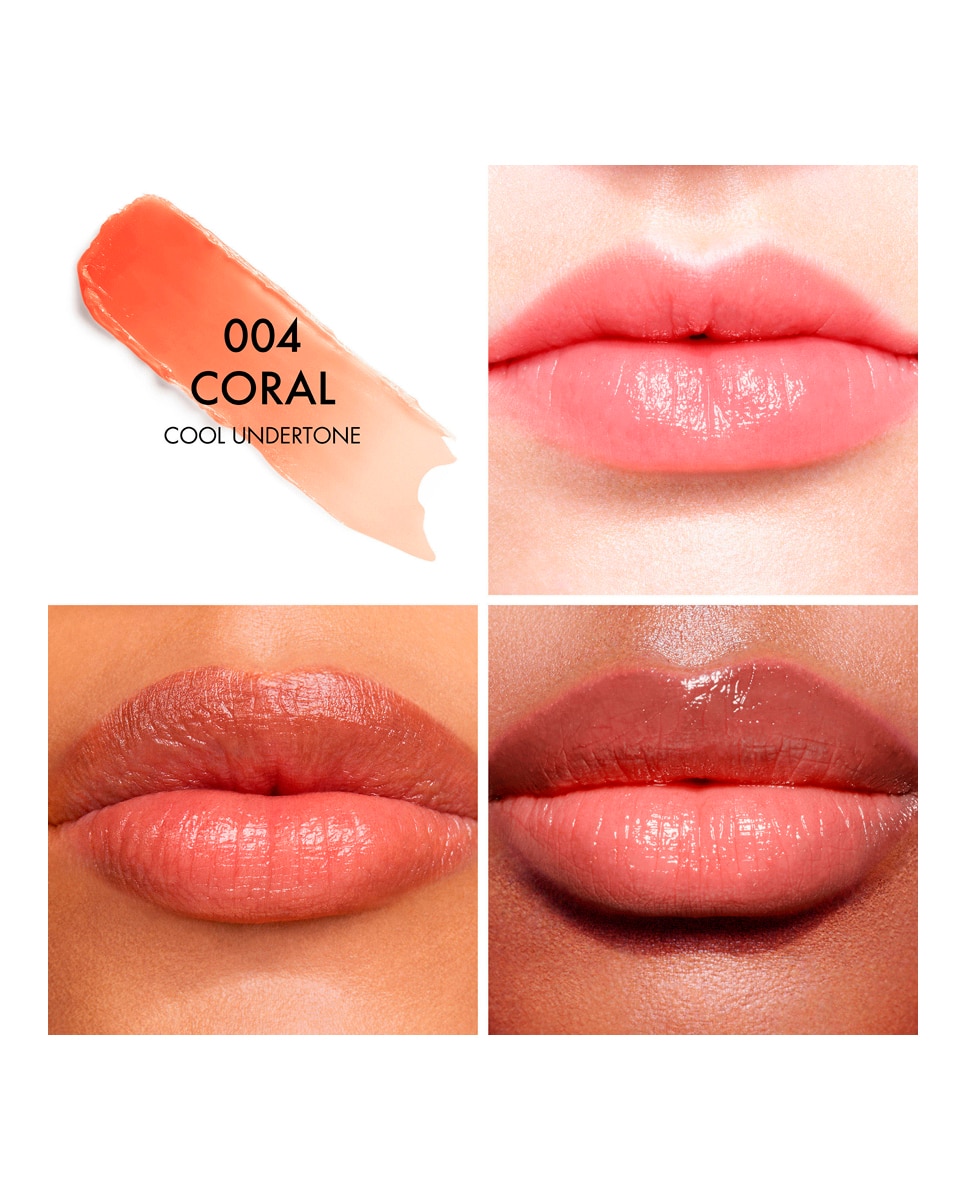 Dior Addict Lip Glow Bálsamo labial hidratante 48 h - color activado por el pH - 004 Coral subtono frío 004 Coral subtono frío-2