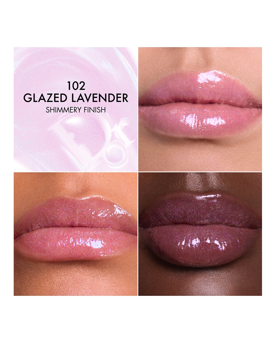 Dior Addict Lip Glow Butter Tratamiento de labios ultrabrillante - péptido + ceramida - 102 Glazed Lavender 102 Glazed Lavender-4