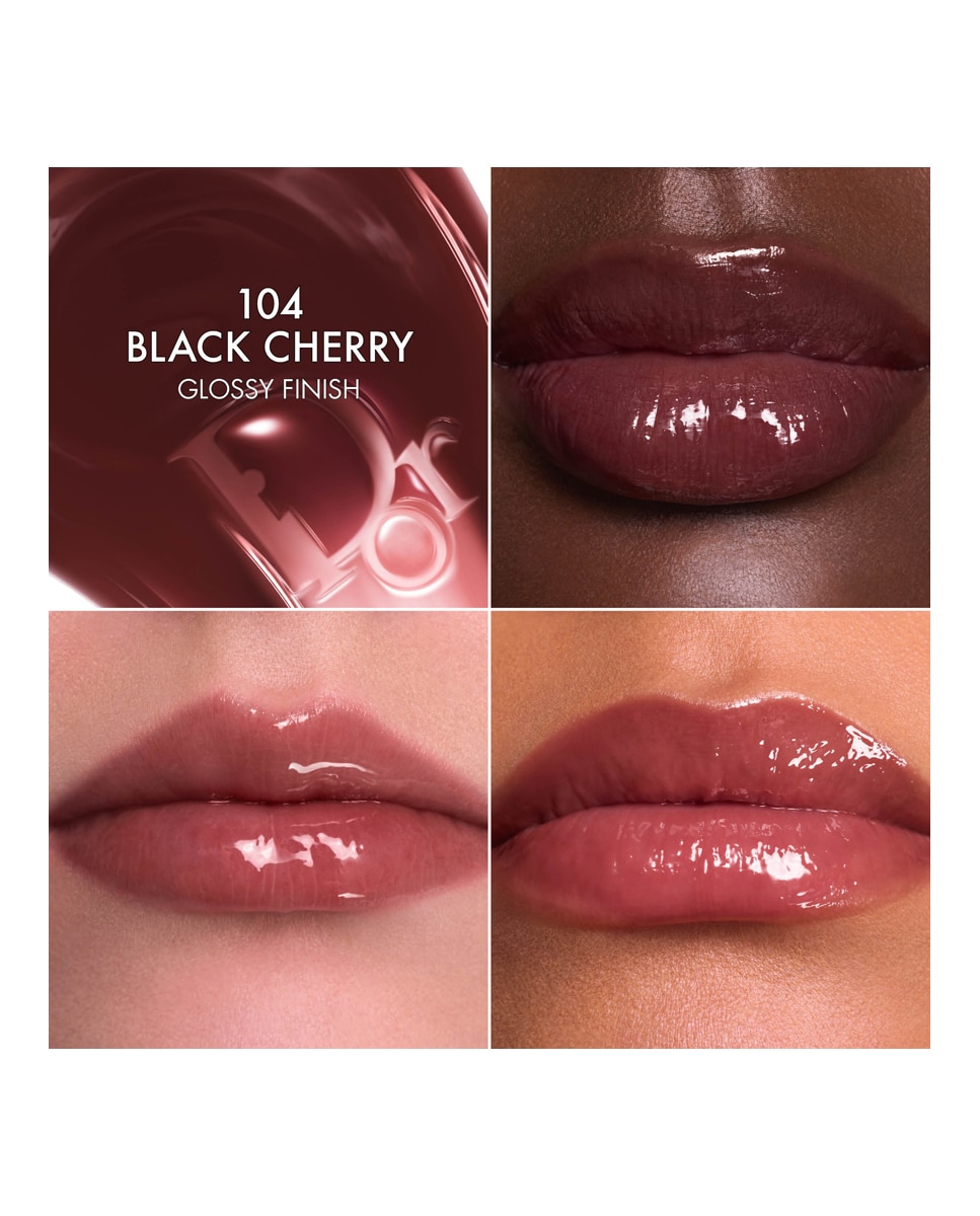 Dior Addict Lip Glow Butter Tratamiento de labios ultrabrillante - péptido + ceramida - 104 Black Cherry 104 Black Cherry-5