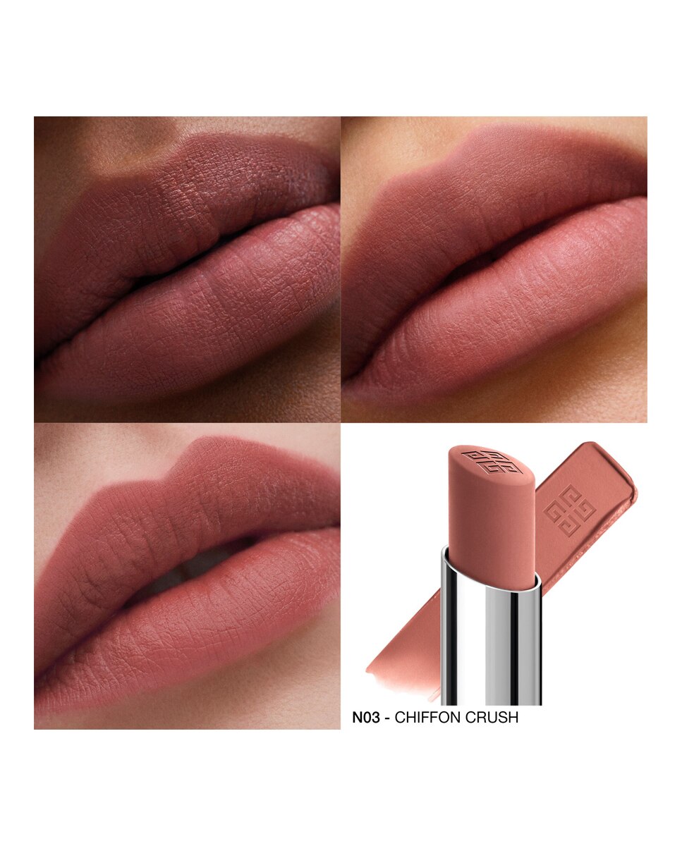 Barra De Labios Voluminizadora De Larga Duración Le Rouge Velvet Matte 2,3 G Givenchy - N03 - Chiffon Crush N03 - Chiffon Crush-3