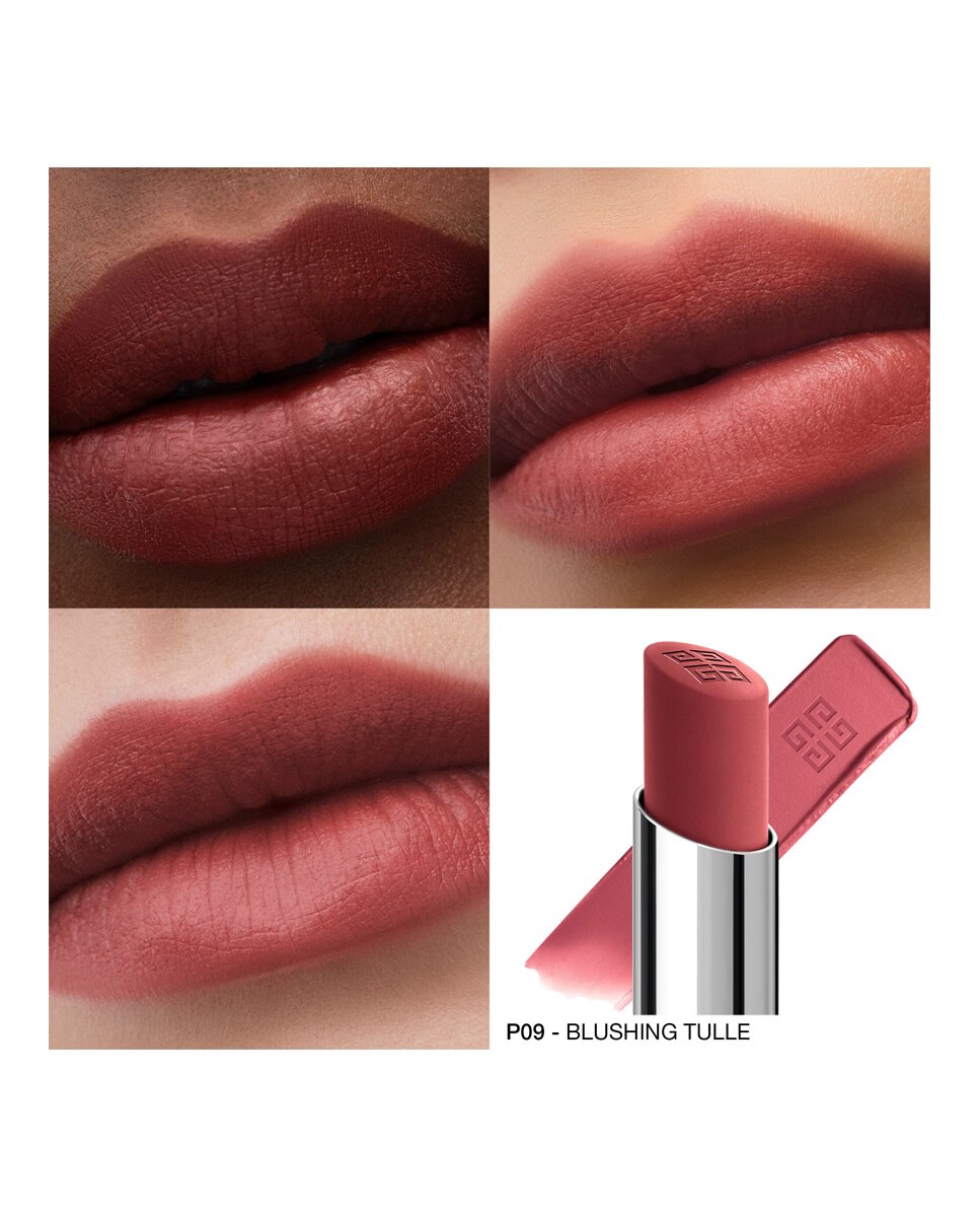 Barra De Labios Voluminizadora De Larga Duración Le Rouge Velvet Matte 2,3 G Givenchy - P09 - Blushing Tulle P09 - Blushing Tulle-3