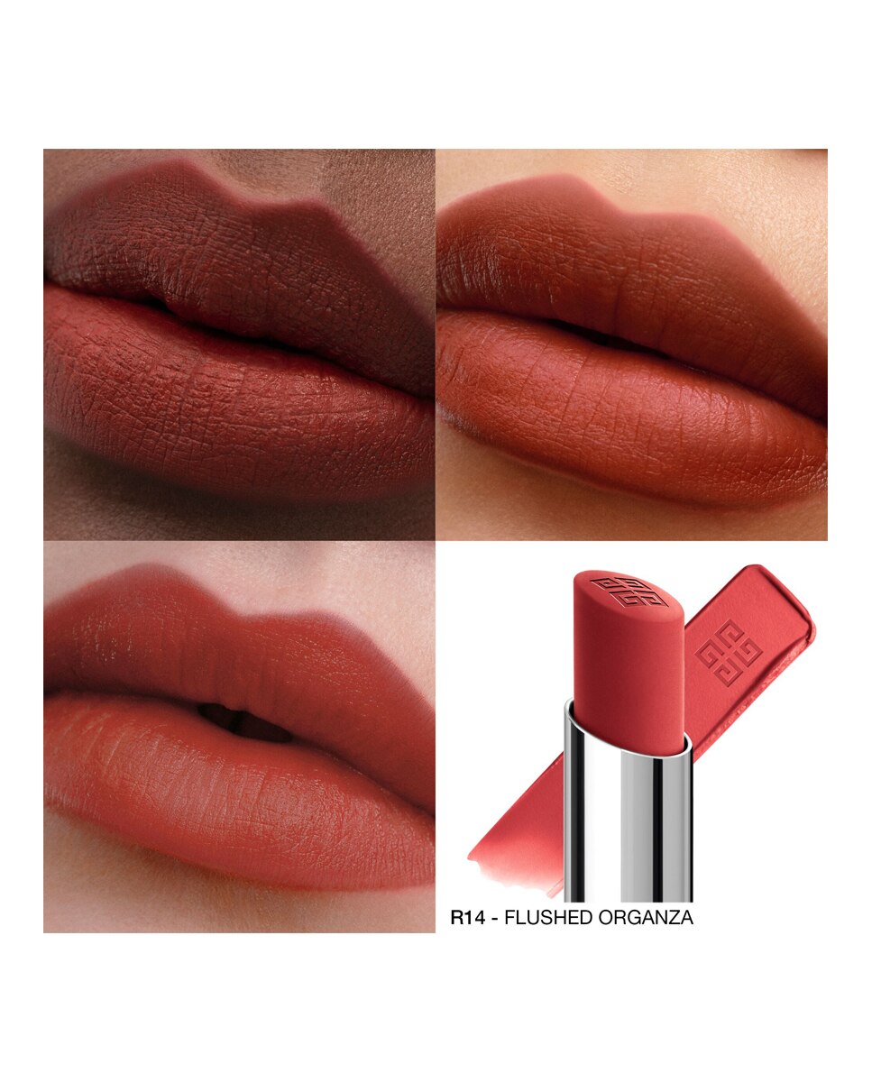 Barra De Labios Voluminizadora De Larga Duración Le Rouge Velvet Matte 2,3 G Givenchy - R14 - Flushed Organza R14 - Flushed Organza-3