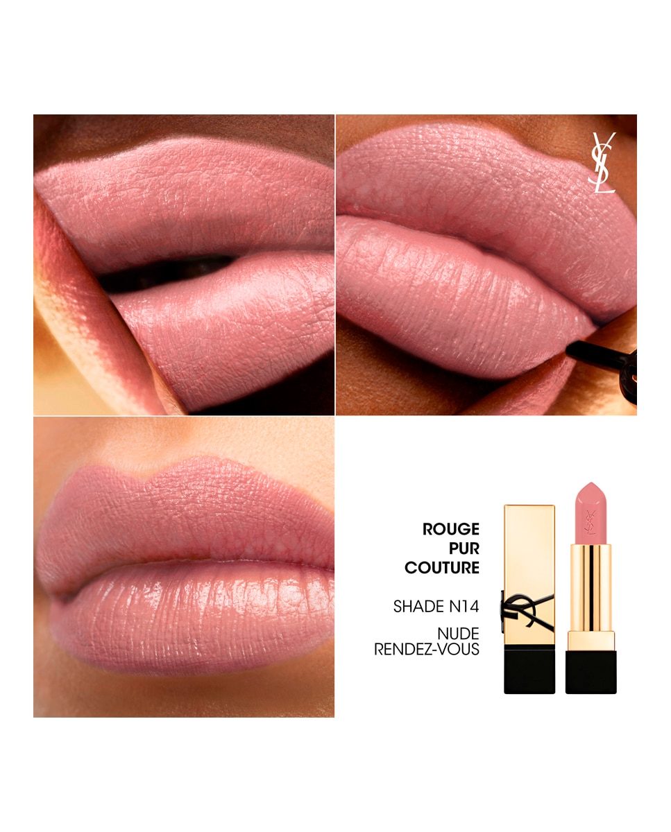 Imagen 3 de Barra de Labios Acabado Satinado Rouge Pur Couture Yves Saint Laurent - 14 14