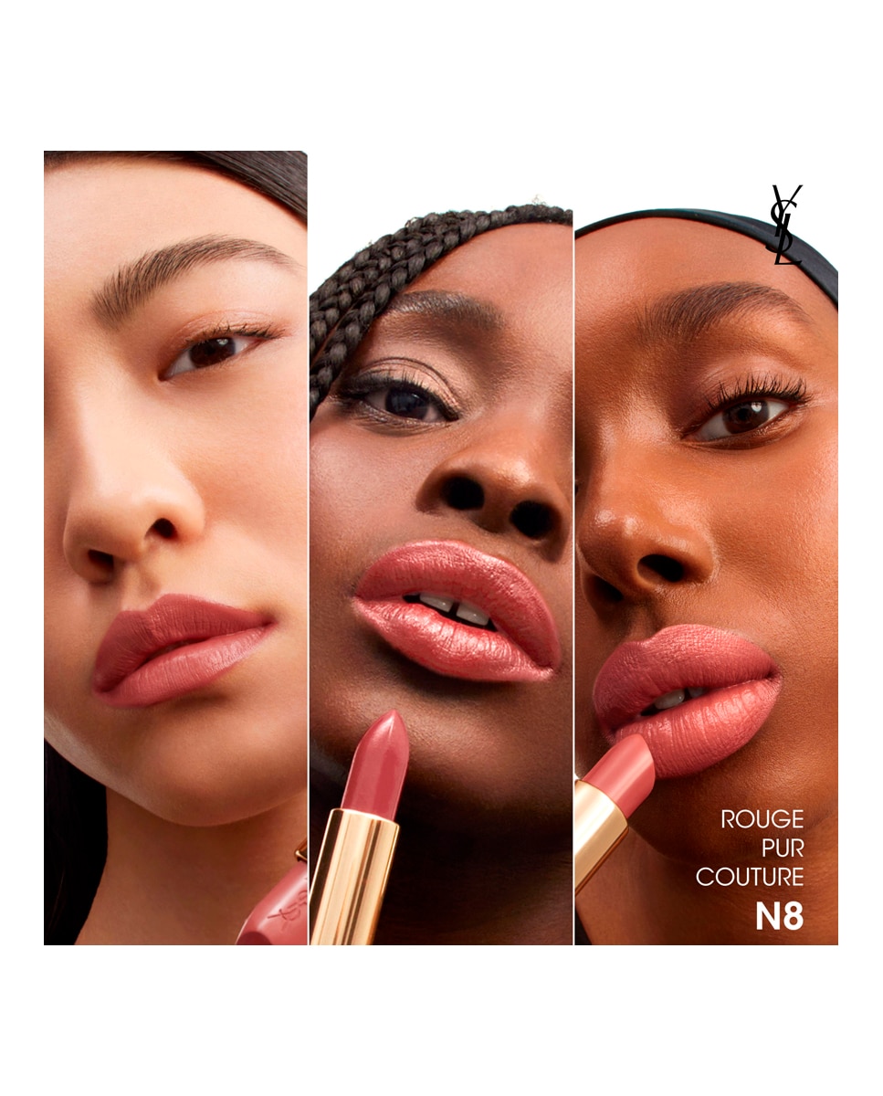 Imagen 4 de Barra de Labios Acabado Satinado Rouge Pur Couture Yves Saint Laurent - 08 08