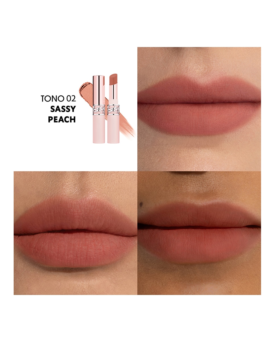 Bálsamo Labial Lovenude Lip Blusher Yves Saint Laurent - 02 Sassy Peach 02 Sassy Peach-3