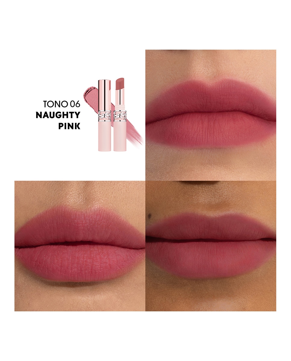 Bálsamo Labial Lovenude Lip Blusher Yves Saint Laurent - 06 Naughty Pink 06 Naughty Pink-3