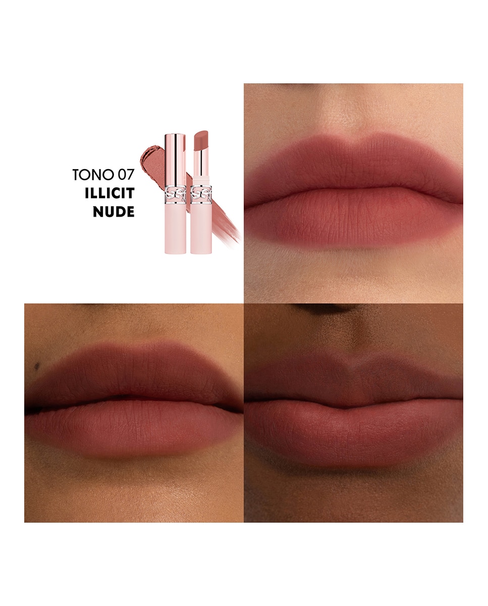 Bálsamo Labial Lovenude Lip Blusher Yves Saint Laurent - 07 Illicit Nude 07 Illicit Nude-3