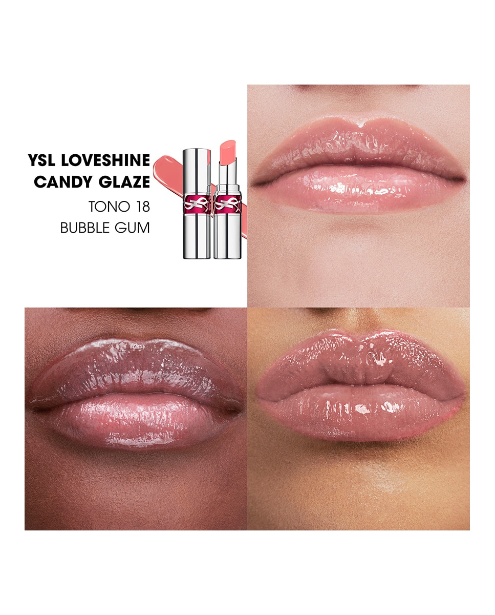 Imagen 5 de Barra de labios Gloss hidratante Loveshine Candy Glaze Yves Saint Laurent - Blubble-Gum Blubble-Gum