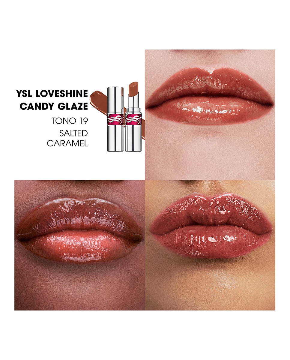 Imagen 5 de Barra de labios Gloss hidratante Loveshine Candy Glaze Yves Saint Laurent - Salted-Caramel Salted-Caramel