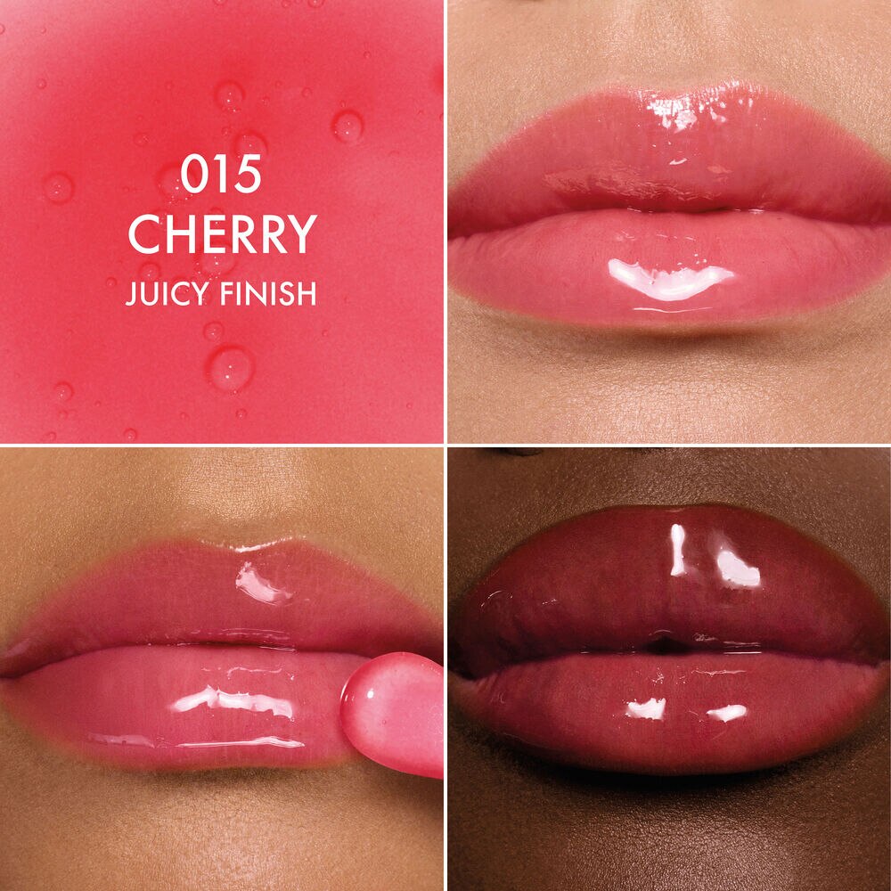 Dior Addict Lip Glow Oil Aceite para labios hidratante 24 horas - 3 acabados ultrabrillantes - 015 Cherry 015 Cherry-4
