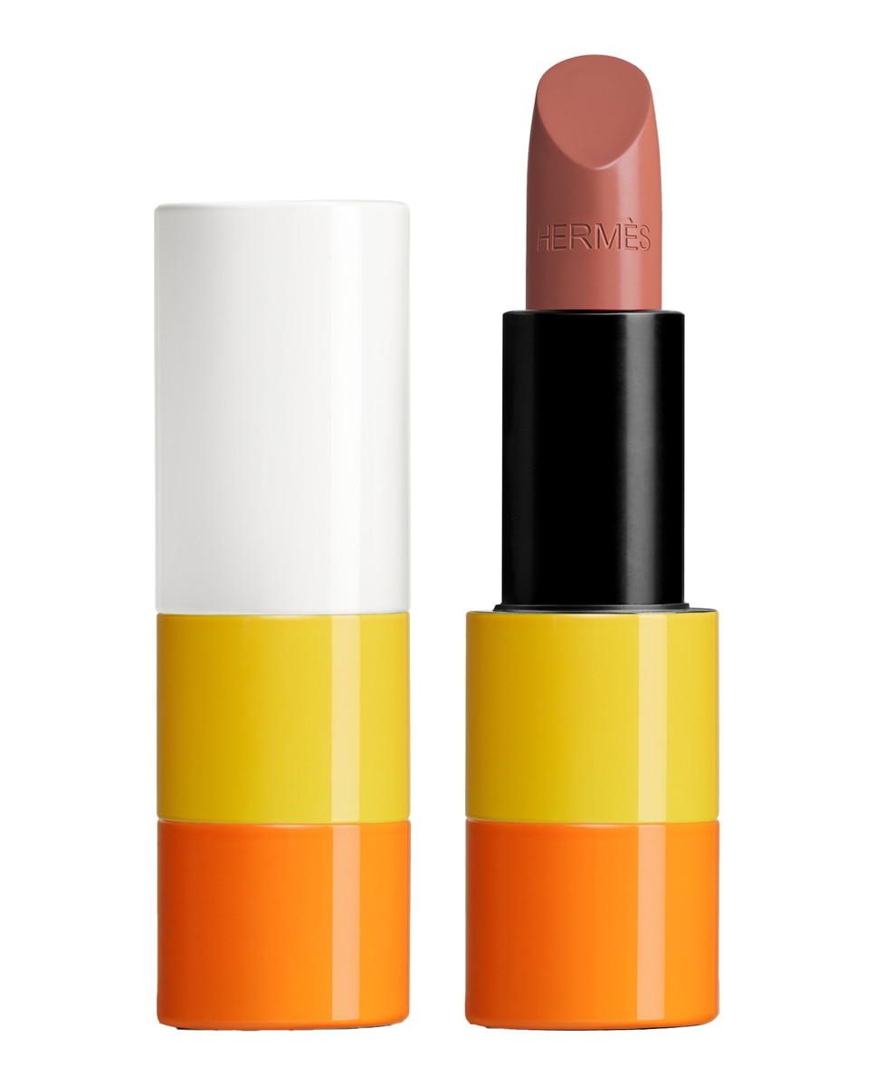 Imagen 1 de Barra de labios Rouge satinada edición limitada Hermès - 14 Beige Cocktail 14 Beige Cocktail