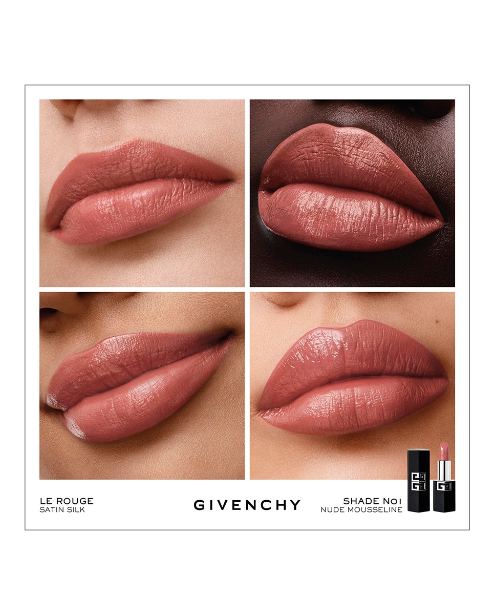 Imagen 2 de Barra de Labios Satinado de Alta Definición Le Rouge Satin Silk Givenchy - N01 N01