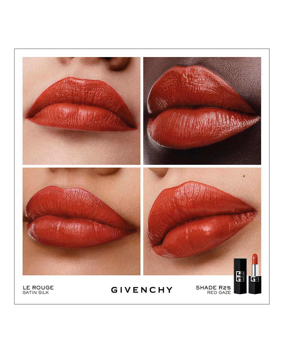 Imagen 2 de Barra de Labios Satinado de Alta Definición Le Rouge Satin Silk Givenchy - R25 R25