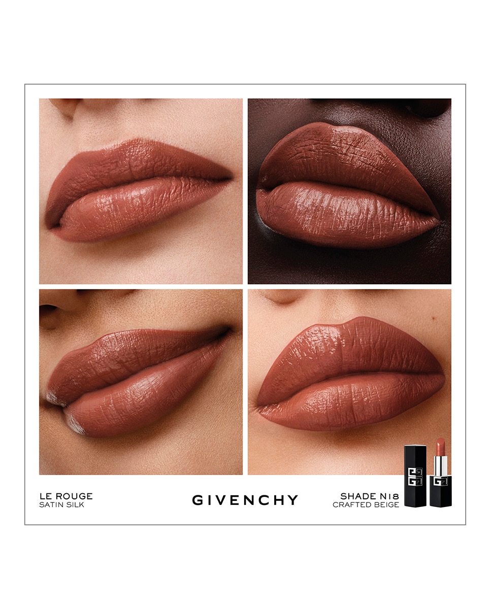 Imagen 2 de Barra de Labios Satinado de Alta Definición Le Rouge Satin Silk Givenchy - N18 N18