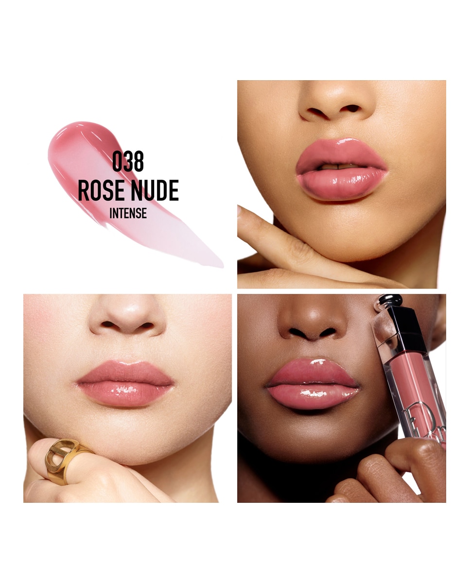 Dior Addict Lip Maximizer Brillo de labios repulpante - hidratación y efecto volumen - inmediato y de larga duración - 038 Rose Nude 038 Rose Nude-3