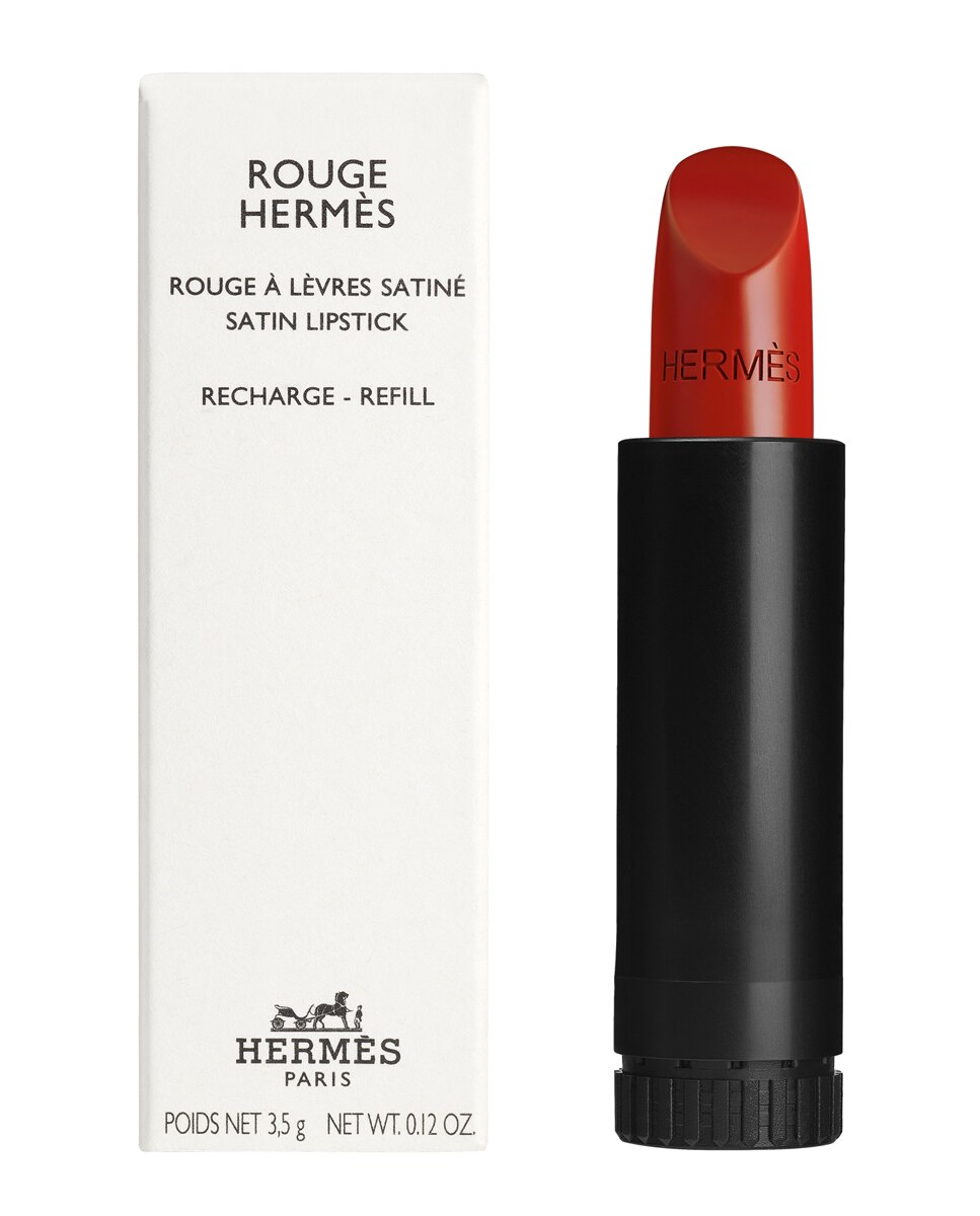 Recambio Barra de Labios satinado Rouge Hermès - 79 Rouge Érable 3,5 g 79 Rouge Érable-1