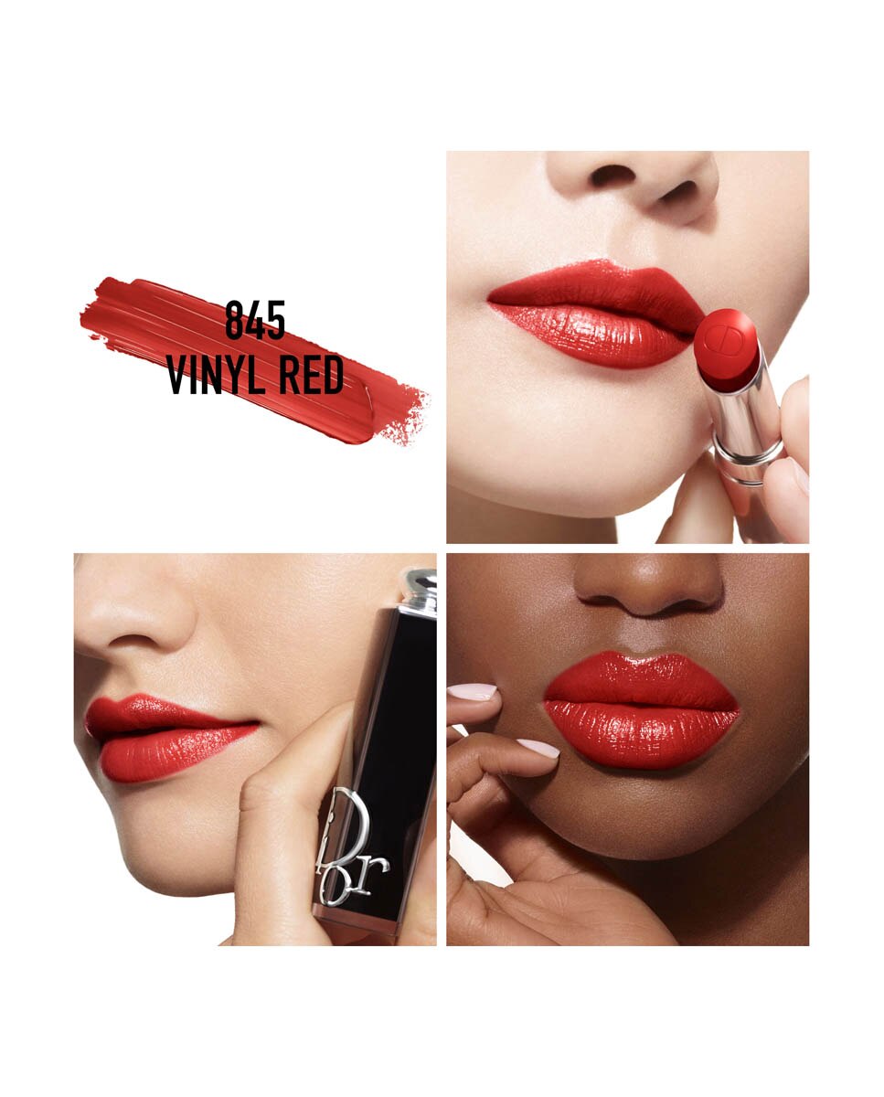 Dior Addict - barra de labios brillante - 90 % de ingredientes de origen natural - recargable - 845 Vinyl Red 845 Vinyl Red-2