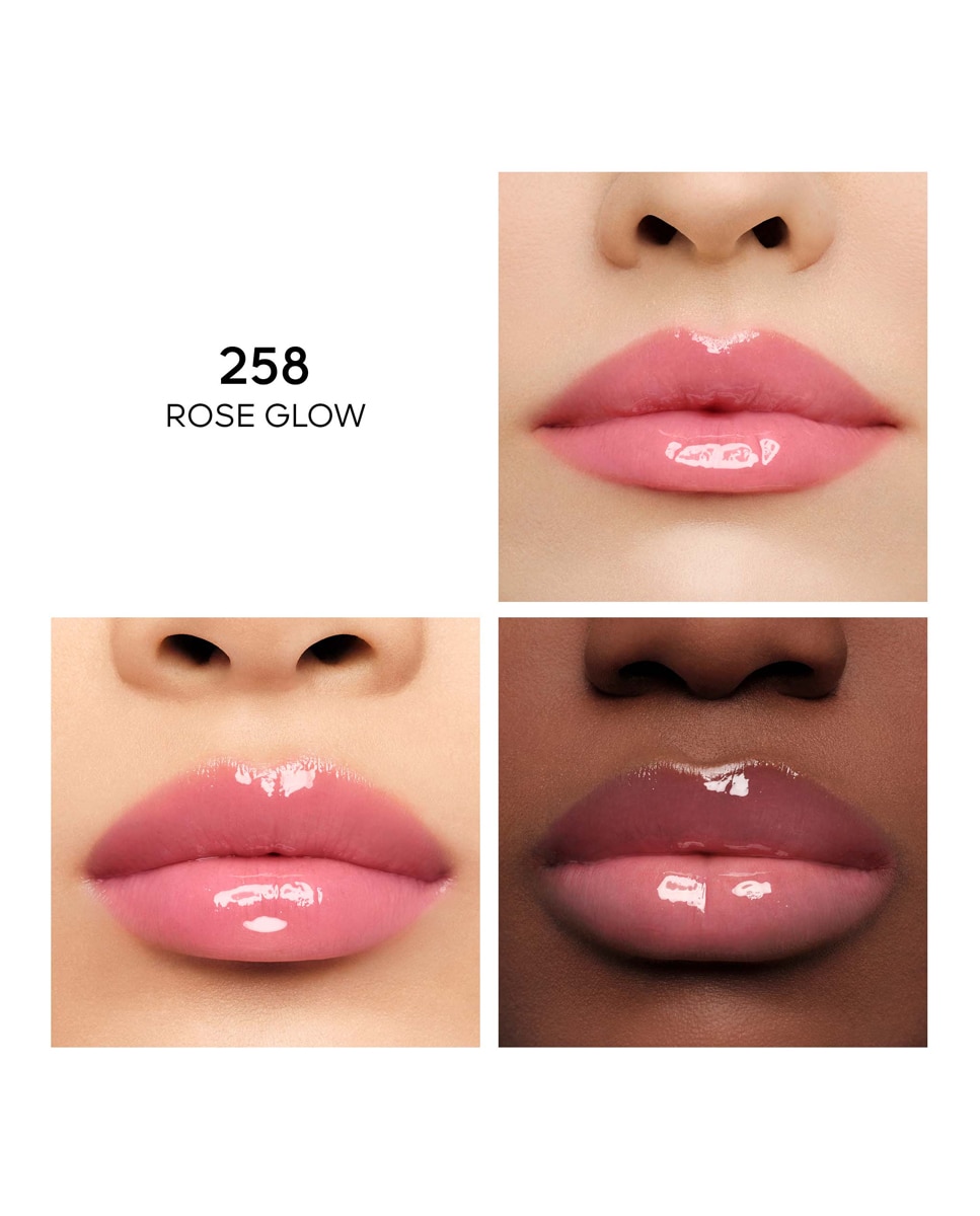 KissKiss Bee Glow Oil Aceite para labios con color enriquecido con miel 92 % de origen natural Guerlain - Rose 258 Rose 258-4
