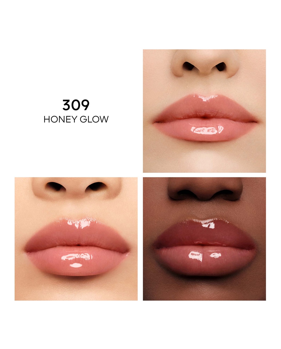 KissKiss Bee Glow Oil Aceite para labios con color enriquecido con miel 92 % de origen natural Guerlain - Honey 309 Honey 309-4