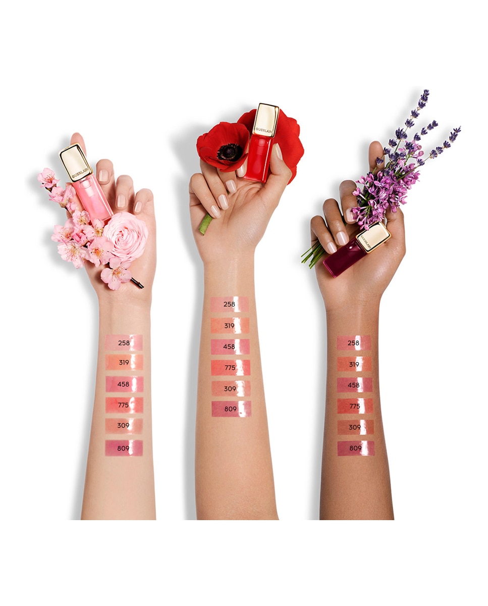 KissKiss Bee Glow Oil Aceite para labios con color enriquecido con miel 92 % de origen natural Guerlain - Honey 309 Honey 309-7