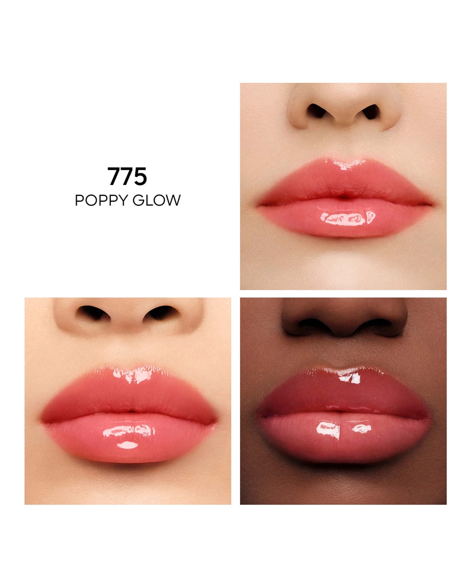 KissKiss Bee Glow Oil Aceite para labios con color enriquecido con miel 92 % de origen natural Guerlain - Poppy 775 Poppy 775-4