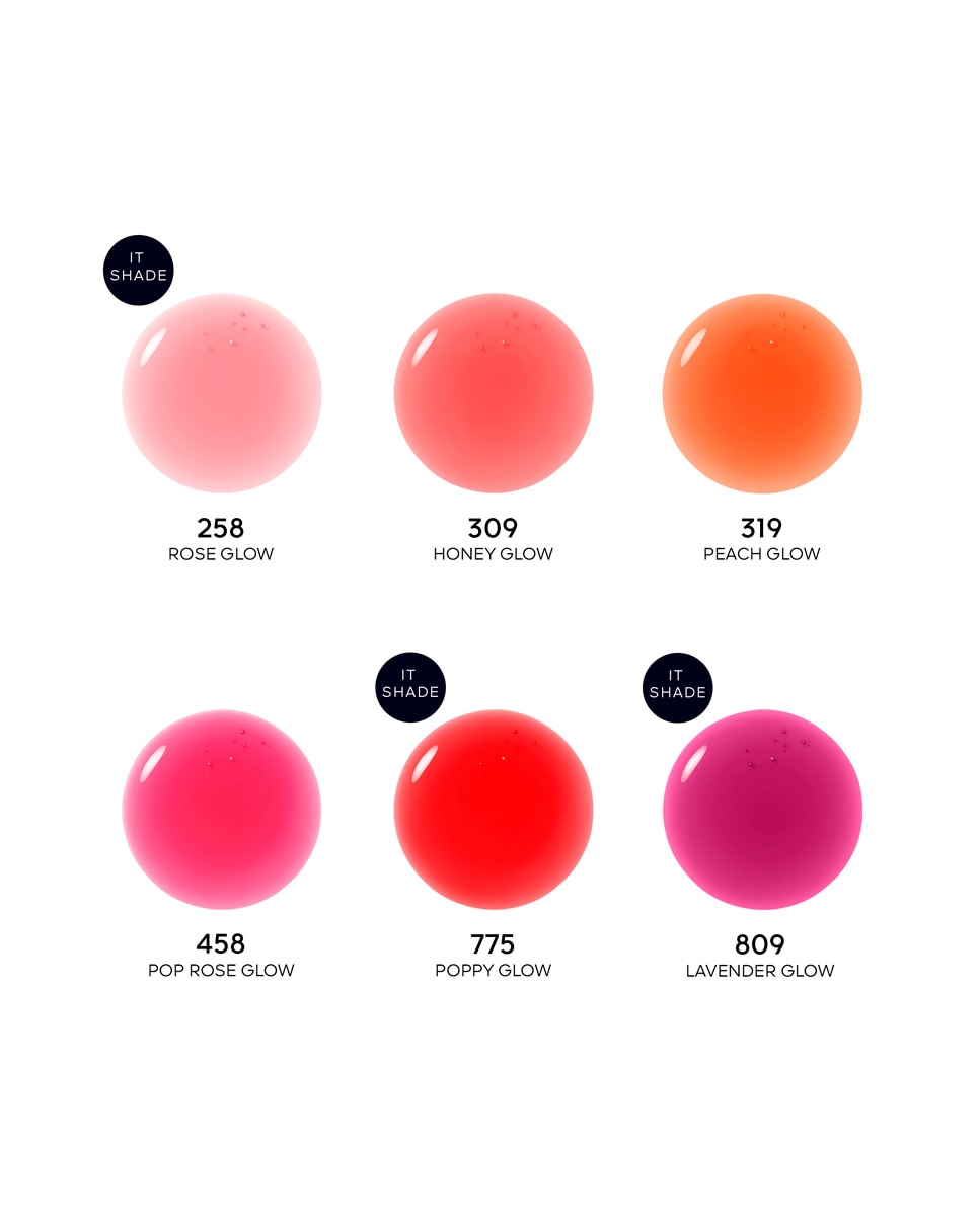 KissKiss Bee Glow Oil Aceite para labios con color enriquecido con miel 92 % de origen natural Guerlain - Poppy 775 Poppy 775-6