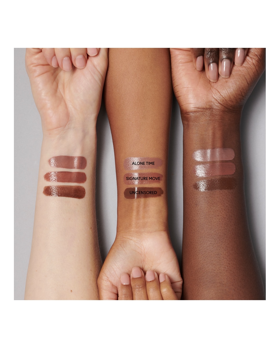 Barra de labios Lustreglass Lipstick M.A.C - Lustering 3 g Nude Uncensored-3