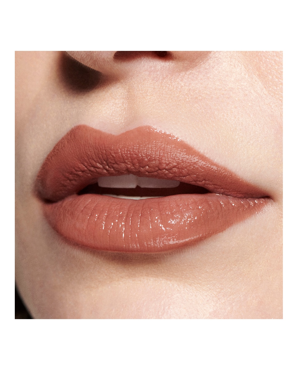 Barra de labios Lustreglass Lipstick M.A.C - Lustering 3 g Nude Uncensored-4
