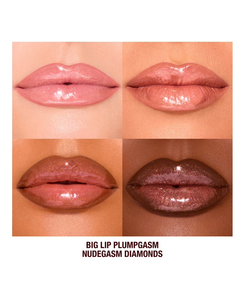 Brillo de Labios Voluminizador Big Lip Plumpgasm Nudegasm Diamonds 5,5 ml Charlotte Tilbury Nudegasm Diamonds-5