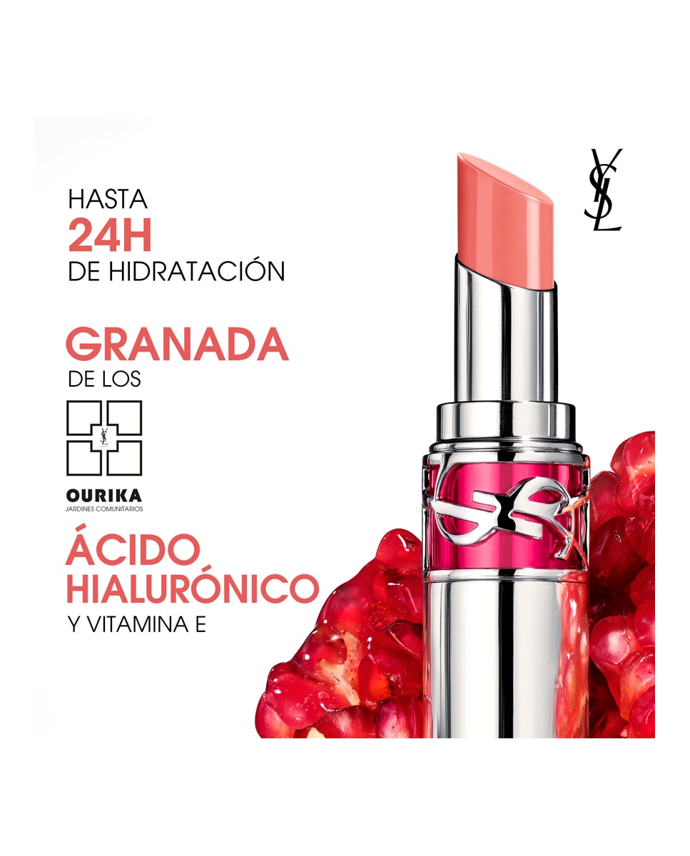 Imagen 5 de Barra de labios Gloss hidratante Loveshine Candy Glaze Yves Saint Laurent - WATERMELON HIGH WATERMELON HIGH