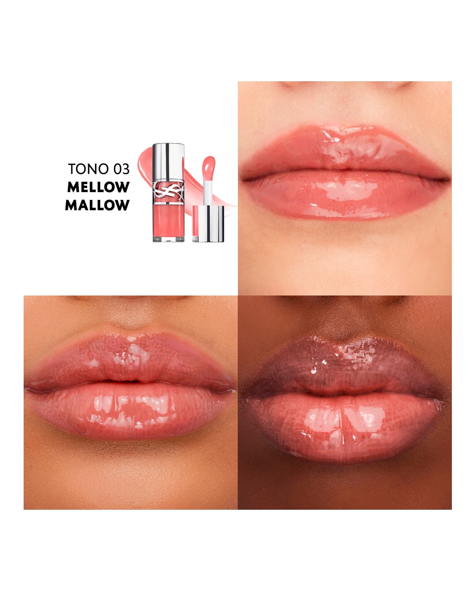 Brillo de Labios Loveshine Plumping Lip Oil Gloss Yves Saint Laurent - Mellow Mallow Mellow Mallow-5