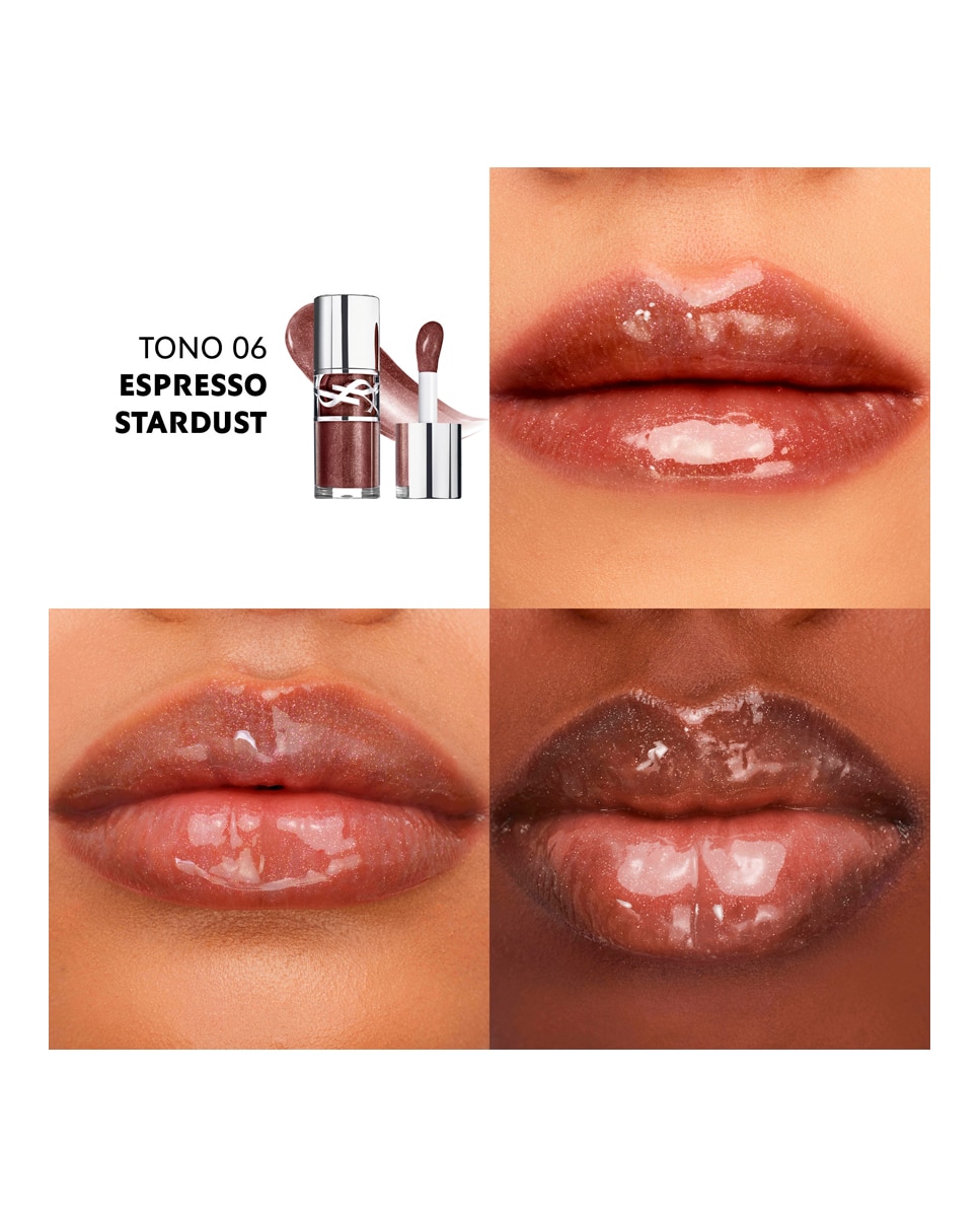 Brillo de Labios Loveshine Plumping Lip Oil Gloss Yves Saint Laurent - Espresso Stardust Espresso Stardust-5