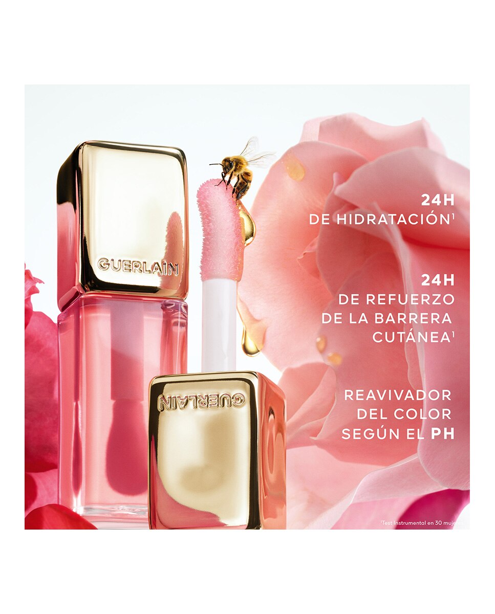 KissKiss Bee Glow Oil Aceite para labios con color enriquecido con miel 92 % de origen natural Guerlain - 209 BLOOMING 209 BLOOMING-7