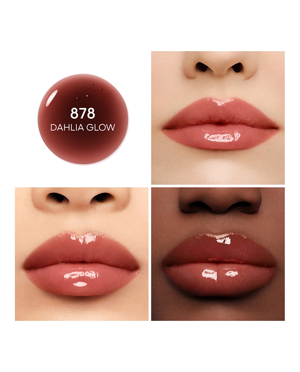 KissKiss Bee Glow Oil Aceite para labios con color enriquecido con miel 92 % de origen natural Guerlain - 878 DAHLIA 878 DAHLIA-2