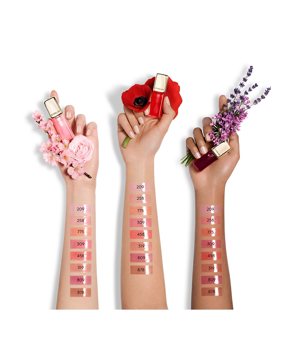 KissKiss Bee Glow Oil Aceite para labios con color enriquecido con miel 92 % de origen natural Guerlain - 878 DAHLIA 878 DAHLIA-4