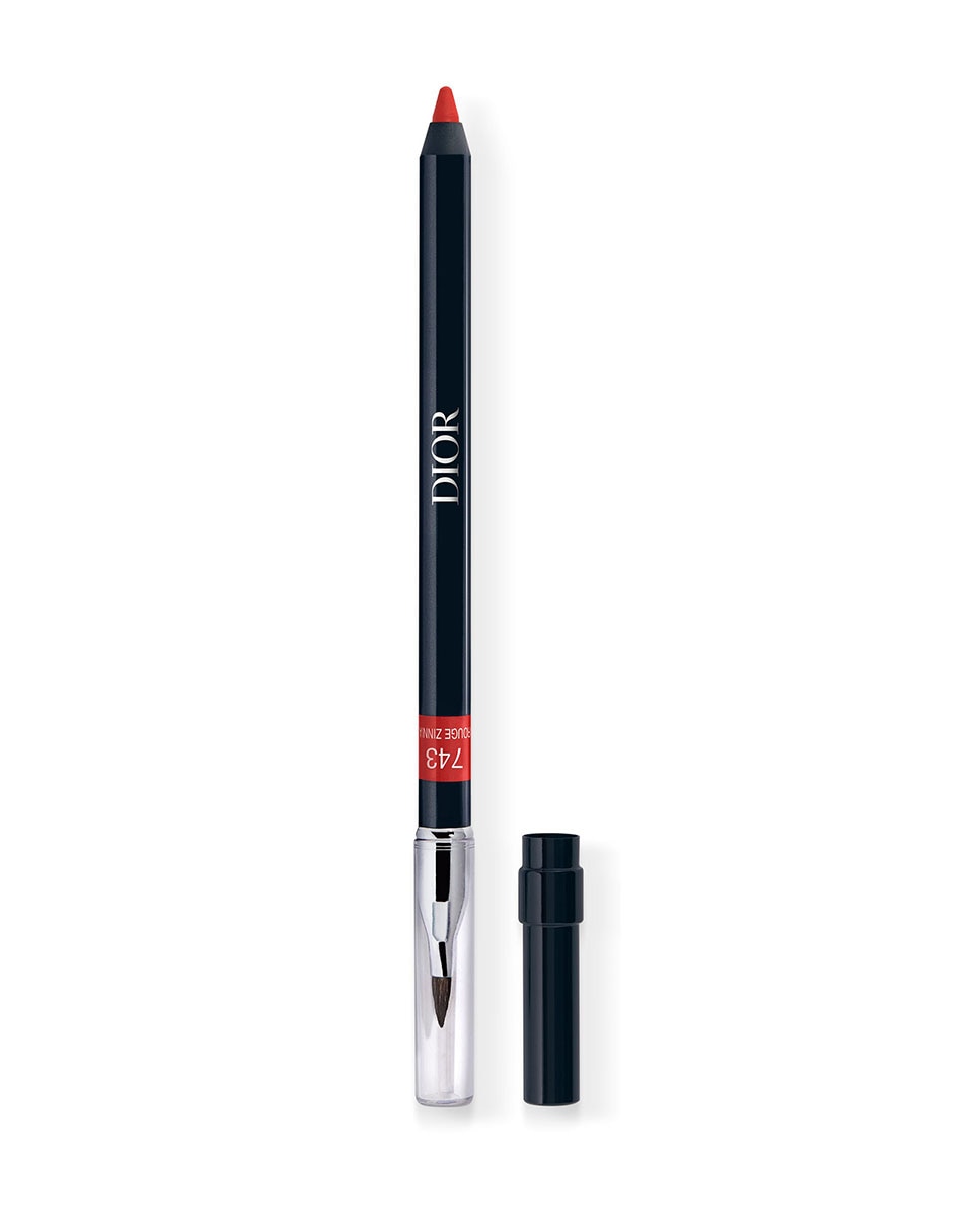 Rouge Dior Contour Lápiz perfilador de labios que no transfiere - larga duración - 743 Rouge Zinnia 743 Rouge Zinnia-1