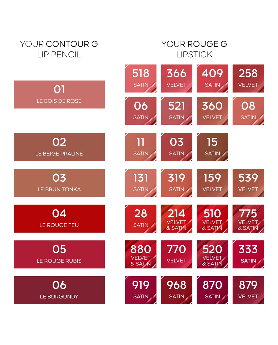 Lápiz de labios Contour G 24 Guerlain - 01 Le Bois de Rose 01 Le Bois de Rose-6