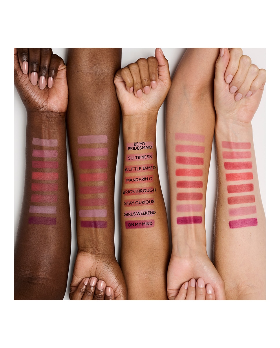 Barra De Labios Powder Kiss Hazy Matte Lipstick M.A.C - BRICK THROUGH 3.5 g BRICK THROUGH-3