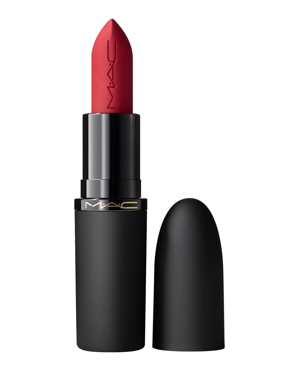 Barra De Labios Powder Kiss Hazy Matte Lipstick M.A.C - RUBY NEW 3.5 g RUBY NEW-1