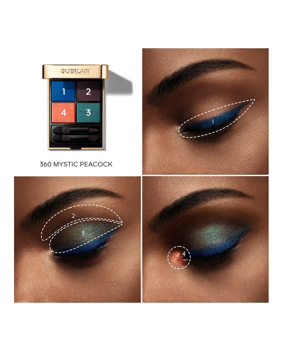 Paleta de Sombras de Ojos En 4 Tonos Ombres G Guerlain - 360 Mystic Peacock 360 Mystic Peacock-8