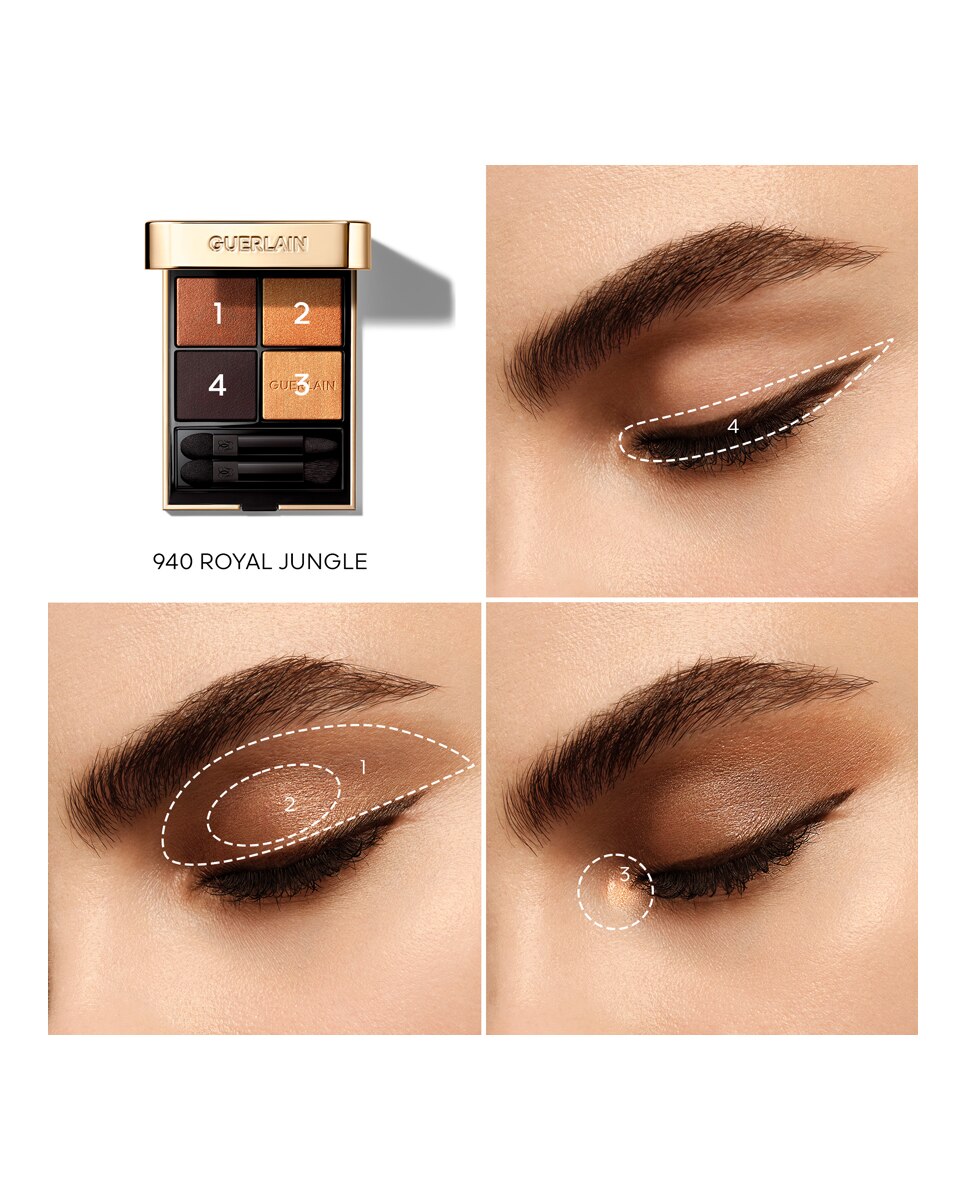 Paleta de Sombras de Ojos En 4 Tonos Ombres G Guerlain - 940 Royal Jungle 940 Royal Jungle-7