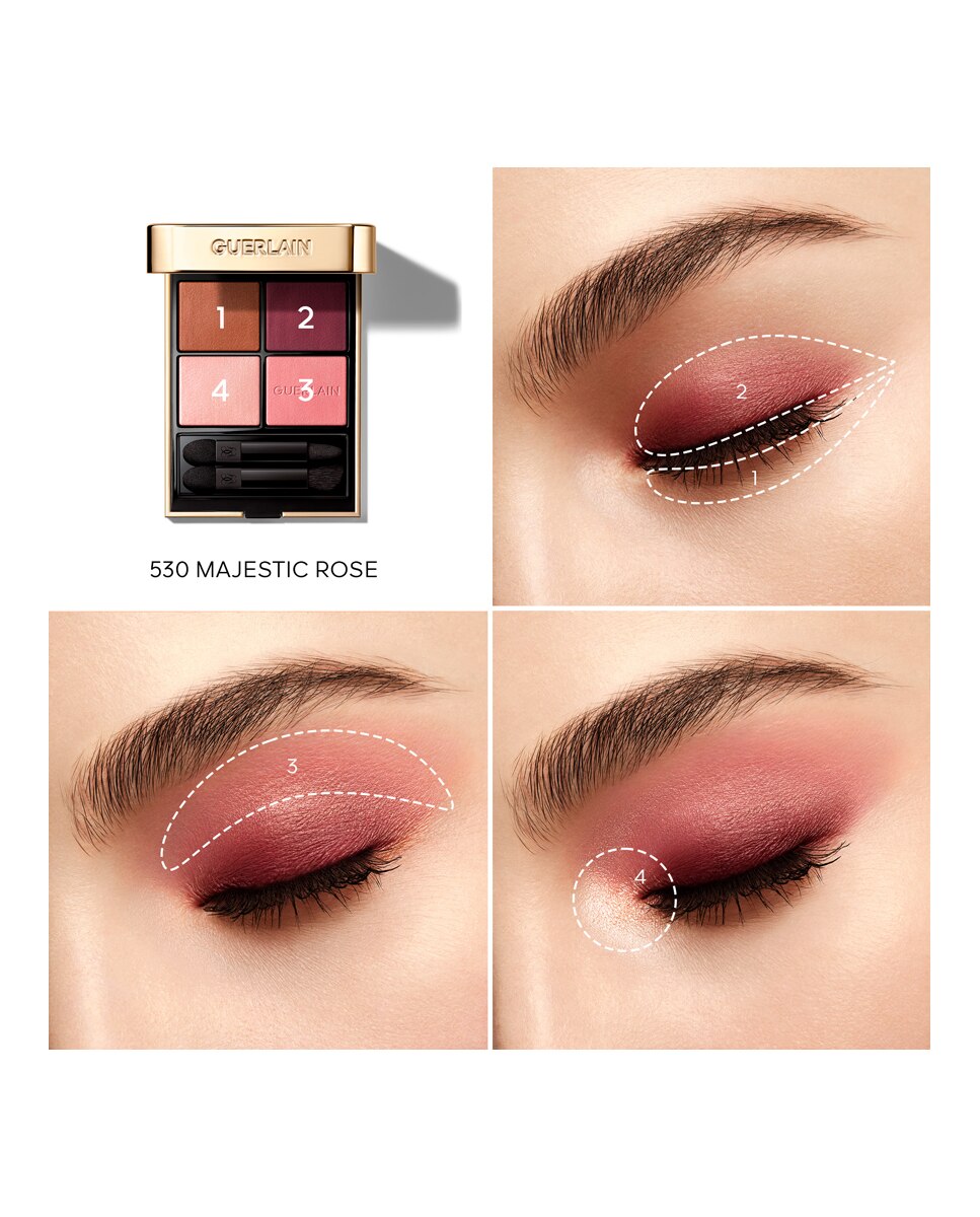 Paleta de Sombras de Ojos En 4 Tonos Ombres G Guerlain - 530 Majestic Rose 530 Majestic Rose-8